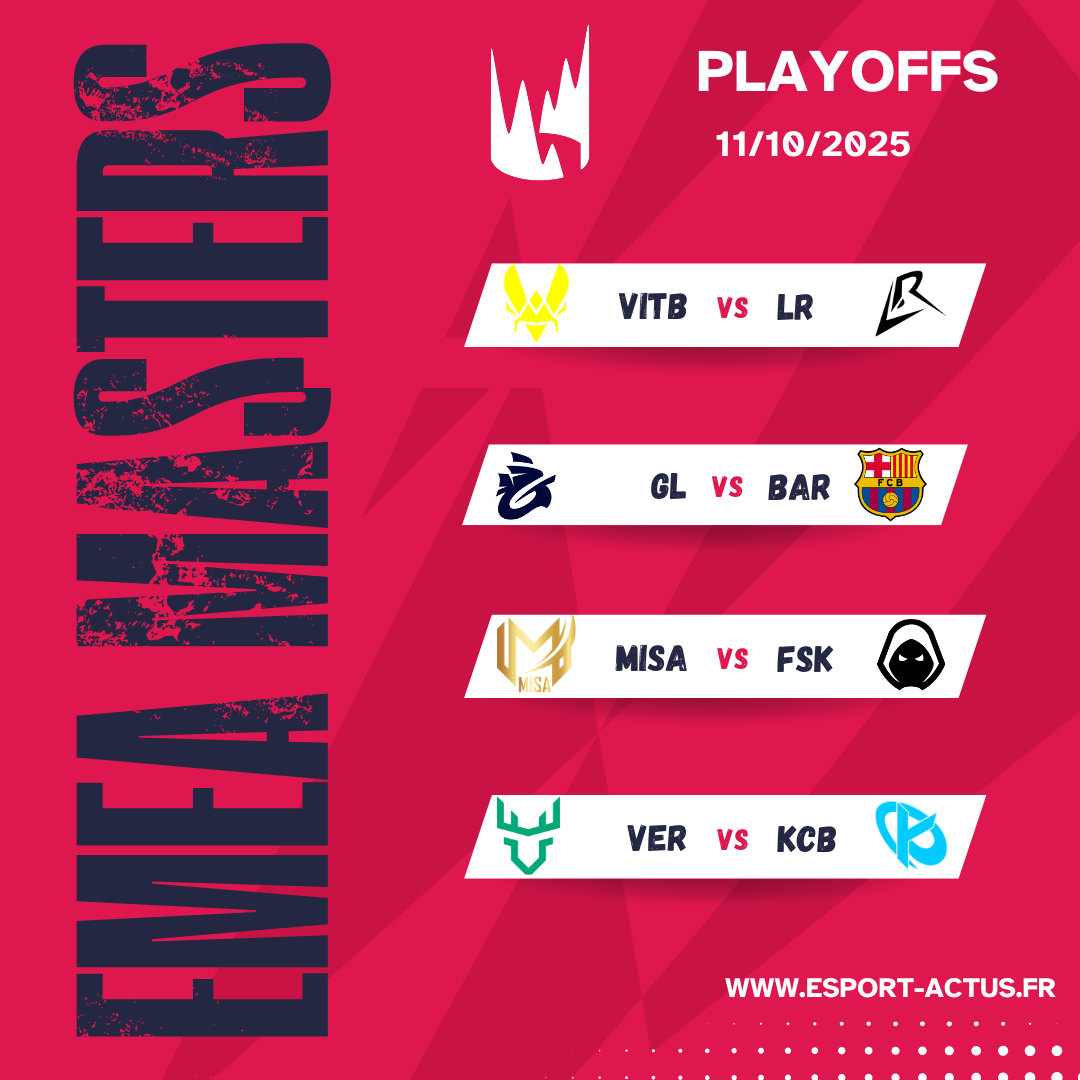 La LFL fait carton plein : 4 équipes françaises en playoffs des EMEA Masters