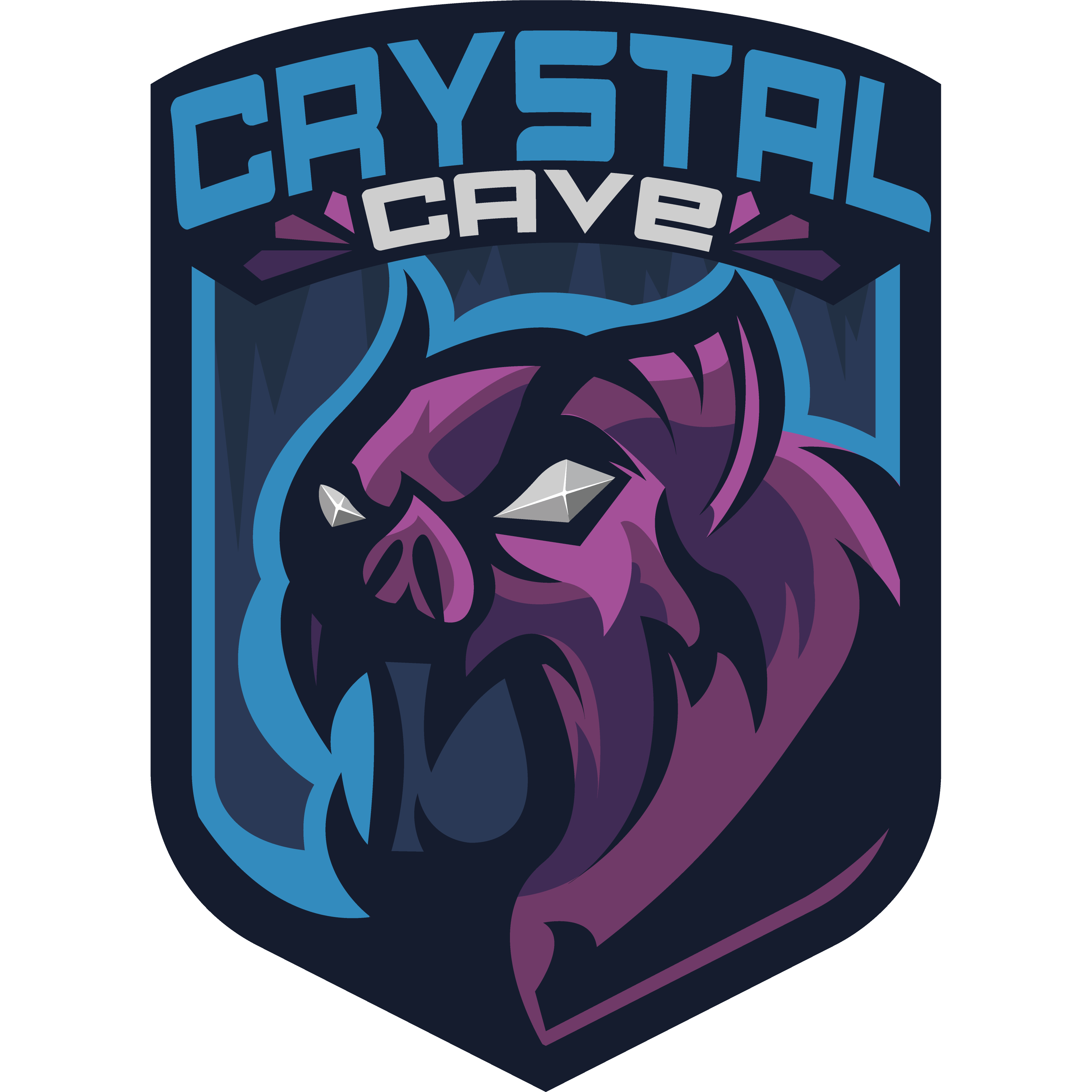 Logo Crystal Cave Gaming Emerald