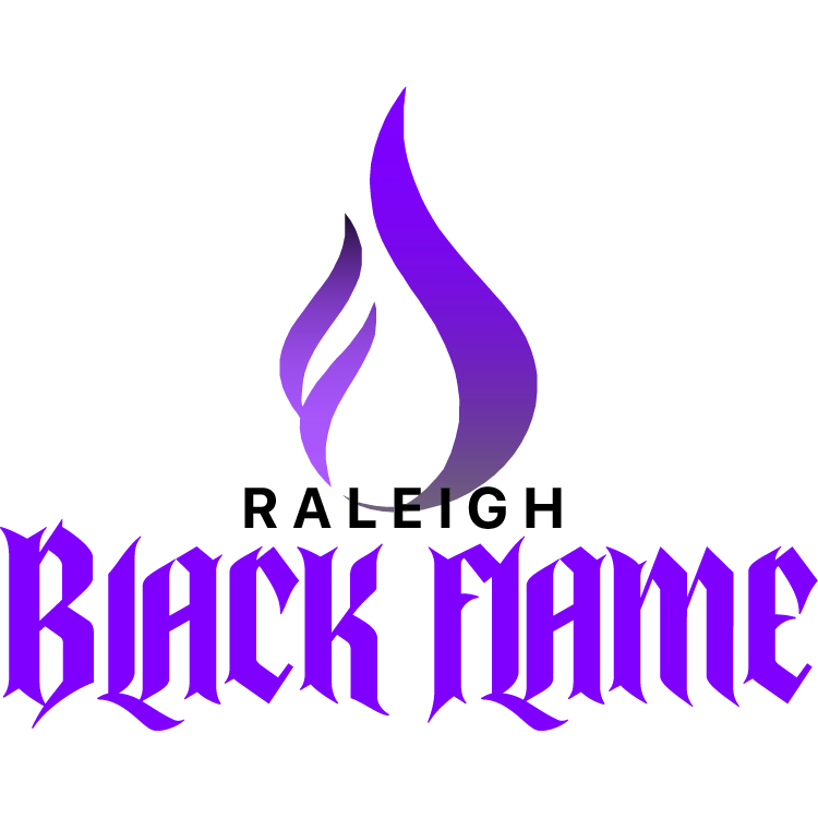 Logo Raleigh Black Flame